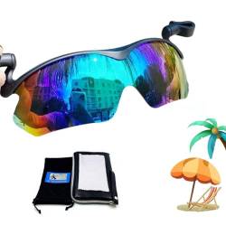 Gienslru Clip-Cap-Sonnenbrille, Radfahren Clip-on-Hut polarisierte Sonnenbrille, Baseball-Cap-Clip-on-Sonnenbrille für Frauen und Männer, Radfahren, polarisierte Outdoor-Sonnenbrille (B) von Gienslru