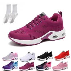 Gienslru OrthopäDische Schuhe Damen, Orthoback Schuhe Damen, Orthoshoes Cloudwalk Pro - Ergonomischer Schmerzlinderungs-Schuh (Burgunderrot, 38 EU) von Gienslru