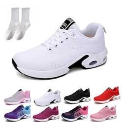Gienslru OrthopäDische Schuhe Damen, Orthoback Schuhe Damen, Orthoshoes Cloudwalk Pro - Ergonomischer Schmerzlinderungs-Schuh (Weiß, 37 EU) von Gienslru