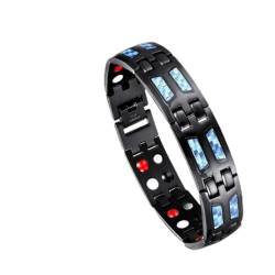 Noruion Far-Infrarot-Ionen-Armband, Ionen Armbänder, Ionen Armband, Noruion Far Infrared Ionizer Wristband, Magnetarmband Magnetbänder Für Herren Herrenarmband, Magnetarmband Magnetbänder (1Pc) von Gienslru