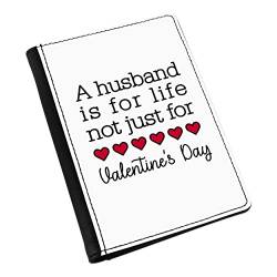 A Husband is for Life Not Just for Valentine's Day Reisepasshülle, Schwarz , Einheitsgröße von Gift Base