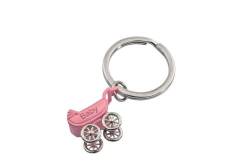 Schlüsselanhänger Kinderwagen rosa GiftCompany von Gift Company