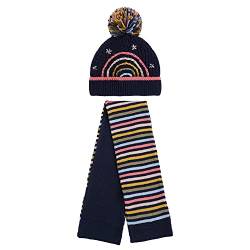 Gifts Treat Kinder Wintermütze Beanie Hut mit Schal Set Strickmütze Warme Knit(Regenbogen, M) von Gifts Treat
