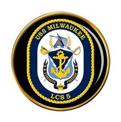 Uss Milwaukee (LCS-5) Anstecker Abzeichen von Giftshop UK