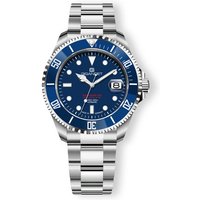 Gigandet Automatikuhr SEA GROUND 300 DATE, Made in Germany, Saphirglas, Swiss SuperLuminova, Taucheruhr von Gigandet