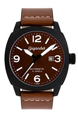 Gigandet Herren Analog Japanisches Automatikwerk Uhr mit Leder Armband AVG9-01 von Gigandet