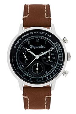 Gigandet Herren Analog Japanisches Quarzwerk Uhr mit Edelstahl Armband AVG45-03 von Gigandet