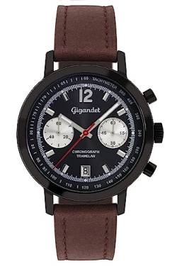 Gigandet Herren Analog Japanisches Quarzwerk Uhr mit Leder Armband AVG10-03 von Gigandet