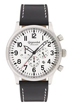 Gigandet Herren-Armbanduhr Sport Chronograph mit Lederarmband schwarz G15-002 von Gigandet