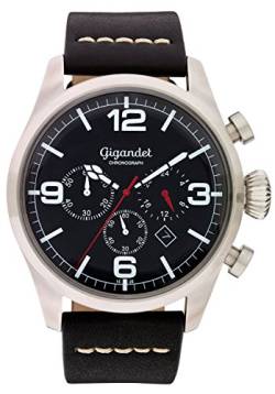 Gigandet Herren Uhr Analog Quarz mit Leder Armband G20-002 von Gigandet