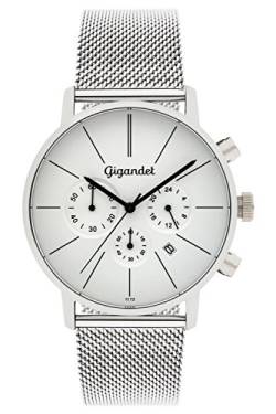 Gigandet Minimalism Herren-Armbanduhr Chronograph Quarz Analog mit Metallarmband G32-005 von Gigandet