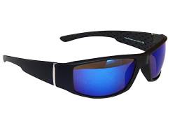 Gil SSC Sonnenbrille Gangster Style Black Schwarz Bikerbrille markante Brille M 30 Farbauswahl (Blau verspiegelt) von Gil SSC
