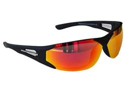 Gil SSC Sportbrille Sonnenbrille Radbrille Brille Schwarz Auswahl Verspiegelt Sport M 17 (Rot) von Gil SSC