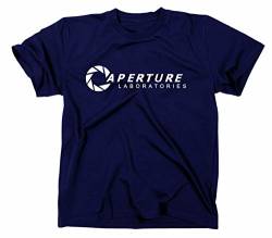 Aperture Laboratories T-Shirt HL Postal Black Mesa, XL, Navy von Gildan