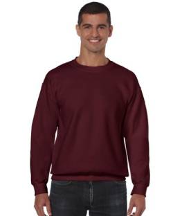 GILDAN Herren 50/50 Adult Crewneck Sweat Sweatshirt, Braun (Maroon Maroon), XL von Gildan