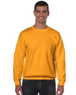 GILDAN Herren 50/50 Adult Crewneck Sweat Sweatshirt, Gold, XXL von Gildan