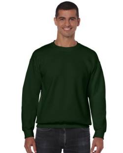 GILDAN Herren 50/50 Adult Crewneck Sweat Sweatshirt, Grün (Forest Green Forest Green), XL von Gildan