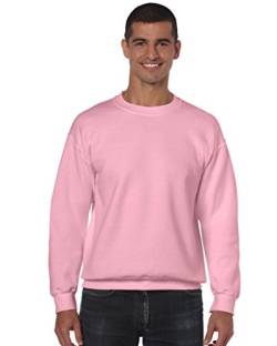 GILDAN Herren 50/50 Adult Crewneck Sweat Sweatshirt, Pink (Light Pink), XL von Gildan