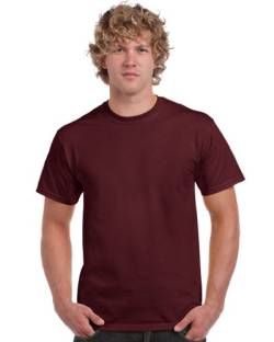 GILDAN Herren Heavy Cotton Tee T-Shirt, Braun (Kastanienbraun), M von Gildan