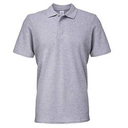 Gildan 64800 Softstyle Erwachsene Double Piqué Poloshirt, Grau - Sport Grey, Mittel von Gildan