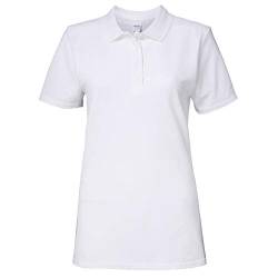 Gildan 64800L Damen Softstyle Doppel-Piqué-Poloshirt, Weiß, XX-Large von Gildan