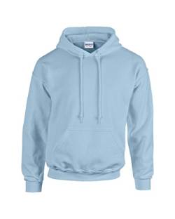 Gildan Gilden Kapuzen-Sweatshirt für Erwachsene Herren Damen Heavy Blend Pullover Hoodie Gr. L, hellblau von Gildan