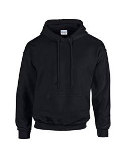 Gildan Gilden Kapuzen-Sweatshirt für Erwachsene Herren Damen Heavy Blend Pullover Hoodie Gr. XXL, Schwarz von Gildan