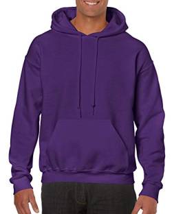 Gildan Gilden Kapuzen-Sweatshirt für Erwachsene Herren Damen Heavy Blend Pullover Hoodie Gr. XXL, violett von Gildan
