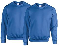 Gildan - Heavy Blend Sweatshirt - S, M, L, XL, XXL, 3XL, 4XL, 5XL /2X Royal + 1x HL Kauf Notizblock, 4XL von Gildan