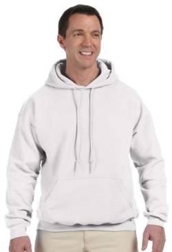 Gildan Heavyweight DryBlend Unisex Kapuzenpullover/Hoodie/Kapuzensweater (L) (Weiß) von Gildan