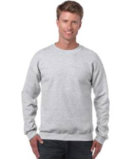 Gildan Herren 50/50 Adult Crewneck Sweat Sweatshirt, Grau (Ash Ash), L von Gildan