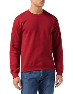 Gildan Herren 50/50 Adult Crewneck Sweat Sweatshirt, Rot (Antique Cherry Red), M von Gildan