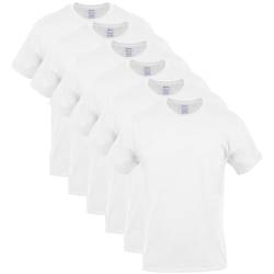 Gildan Herren Crew T-Shirts Multipack Style G1100 Unterhemd, Weiß (6 Stück), L (6er Pack) von Gildan