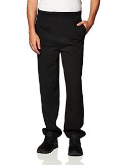 Gildan Herren Fleece-Jogginghose mit elastischem Unterteil, mit Taschen, Stil G18100 Hose, schwarz, Klein von Gildan