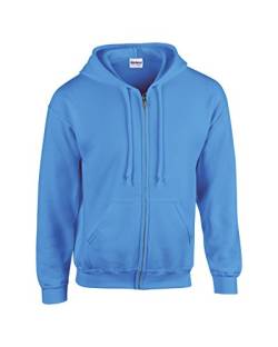 Gildan Herren HeavyBlend Full Zip Kapuzen-Sweatshirt M,Carolina Blue von Gildan