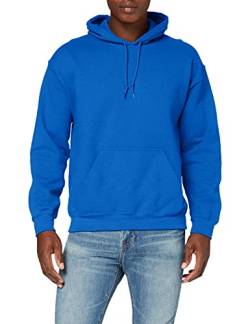 Gildan Herren Schweres Kapuzensweatshirt Hoodie, Blau (Königsblau), M von Gildan