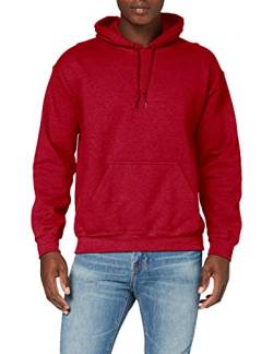 Gildan Herren Schweres Kapuzensweatshirt Hoodie, Rot (Antik-Kirschrot), XL von Gildan