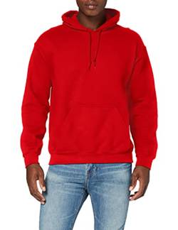 Gildan Herren Schweres Kapuzensweatshirt Hoodie, rot, L von Gildan