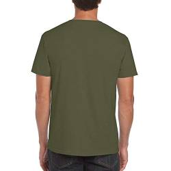 Gildan Herren Soft-Style T-Shirt, Kurzarm (4XL) (Militärgrün) von Gildan