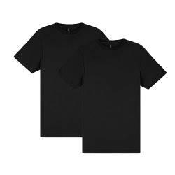 Gildan Herren Softstyle Cotton T-Shirt Style G64000 2er-Pack Hemd, Schwarz, M von Gildan