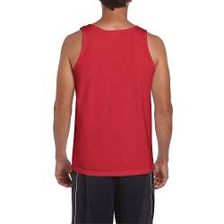 Gildan Herren Softstyle Tank-Top / Oberteil, ärmellos (2XL) (Rot) von Gildan