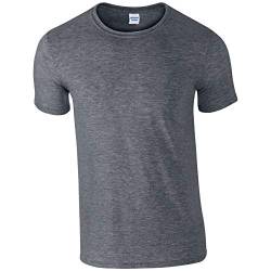 Gildan Herren T-Shirt Softstyle Grau Dark Heather XXL von Gildan