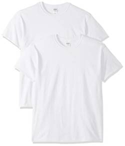 Gildan Herren T-Shirt aus Schwerer Baumwolle, Stil G5000, Multipack Hemd, Weiß, XL (2er Pack) von Gildan