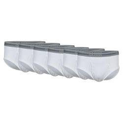 Gildan Herren Unterwäsche Multipack Slip, Weiß (6 Stück), Large (6er Pack) von Gildan