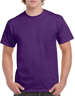 Gildan Herren schwerem Baumwolle T-Shirt, violett, S von Gildan