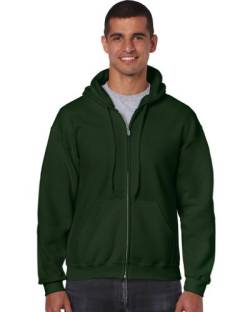 Gildan - Kapuzen Sweat-Jacke 'Heavyweight Full Zip' M,Forest Green von Gildan