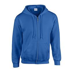 Gildan - Kapuzen-Sweatjacke 'Heavyweight Full Zip' / Royal, M von Gildan