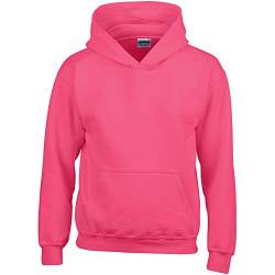 Gildan Kinder Unisex Hoodie / Sweatshirt mit Kapuze L,Dunkles Pink von Gildan