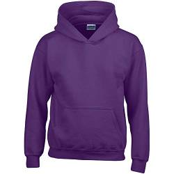 Gildan Kinder Unisex Hoodie / Sweatshirt mit Kapuze L,Lila von Gildan