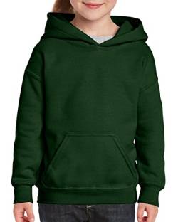 Gildan Kinder Unisex Hoodie / Sweatshirt mit Kapuze L,Waldgrün von Gildan